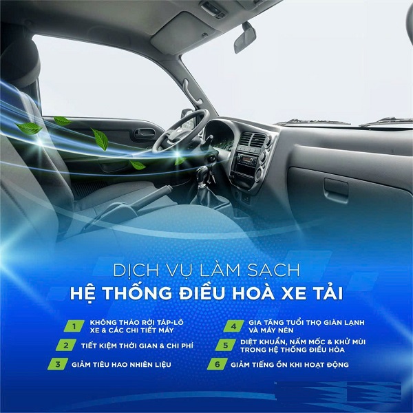 TẠI SAO PHẢI THƯỜNG XUYÊN LÀM SẠCH HỆ THỐNG ĐIỀU HÒA XE TẢI?